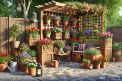 Wooden-Flower-Bed-and-Garden-Corner-Ideas-23